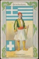 Arms, Flags and Folk Costume trade card Diamantine Griechenland