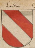 Wappen von Landau an der Isar / Arms of Landau an der Isar