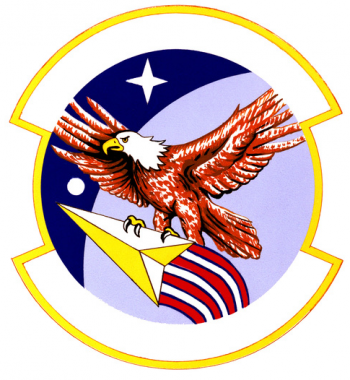 Coat of arms (crest) of the 1st Manned Space Flight Control Squadron, US Air Force
