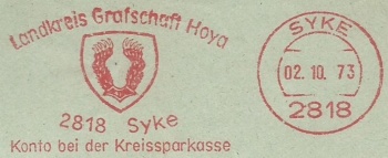Wappen von Grafschaft Hoya/Coat of arms (crest) of Grafschaft Hoya