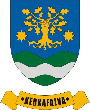 Kerkafalva (címer, arms)