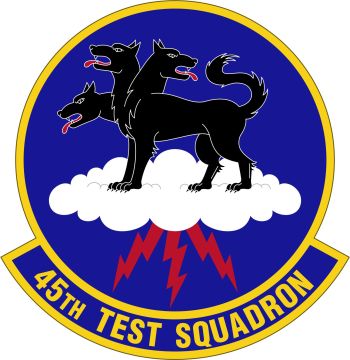 Coat of arms (crest) of the 45th Test Squadron, US Air Force