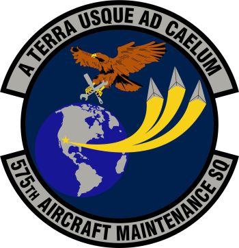 Coat of arms (crest) of the 575th Aircraft Maintenance Squadron, US Air Force