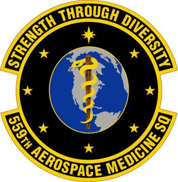 Coat of arms (crest) of the 559th Aerospace Medicine Squadron, US Air Force