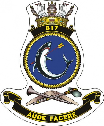 Coat of arms (crest) of the No 817 Squadron, Royal Australian Navy