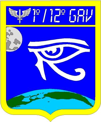 Coat of arms (crest) of 1st Squadron, 12th Aviation Group, Brazilian Air Force