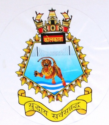 Coat of arms (crest) of the INS Kolkata, Indian Navy