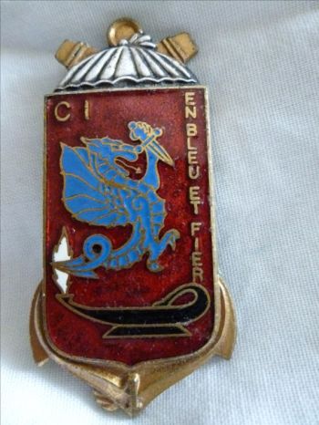 Coat of arms (crest) of the Instruction Company, 1st Marine Infantry Parachute Regiment, French Army