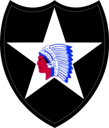 Coat of arms (crest) of 2nd Infantry Division Indianhead, US Army