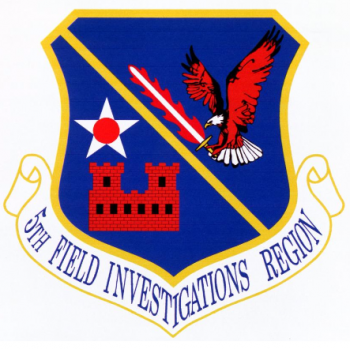 Coat of arms (crest) of the 5th Field Investigations Region, US Air Force