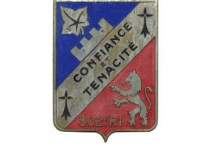 Coat of arms (crest) of the 302nd Infantry Regiment, French Army