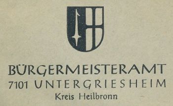 Wappen von Untergriesheim/Coat of arms (crest) of Untergriesheim