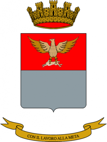 Coat of arms (crest) of the Acqui logistics Battalion, Italian Army