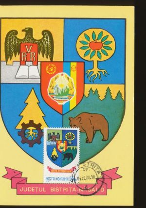 Coat of arms (crest) of Bistrița-Năsăud (county)