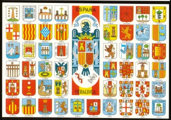 Arms of Heraldic postcards Spain