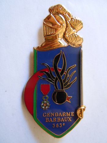 Blason de Promotion 363 Gendarme Barnaux, Gendarmerie School of Chaumont, France/Arms (crest) of Promotion 363 Gendarme Barnaux, Gendarmerie School of Chaumont, France