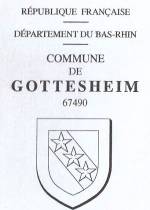 Blason de Gottesheim/Coat of arms (crest) of {{PAGENAME