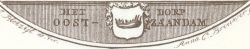 Wapen van Oostzaandam /Arms (crest) of