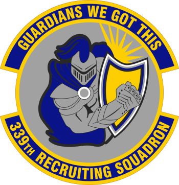 Coat of arms (crest) of the 339th Recruiting Squadron, US Air Force