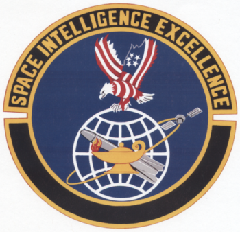 Coat of arms (crest) of the 1068th Space Intelligence Squadron, US Air Force