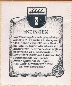 Wappen von Erzingen/Coat of arms (crest) of Erzingen