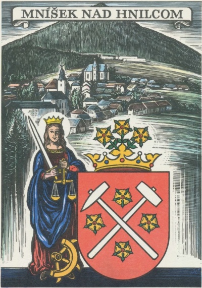 Arms (crest) of Mníšek nad Hnilcom