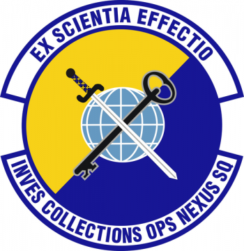 Coat of arms (crest) of the Investigations Collections Operations Nexus Squadron, US Air Force