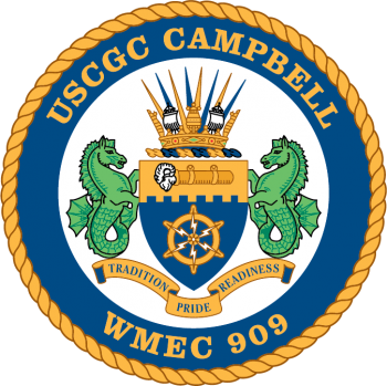 Coat of arms (crest) of the USCGC Campbell (WMEC-909)
