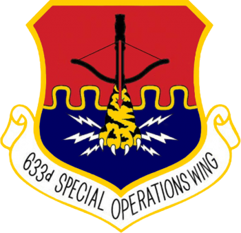 Coat of arms (crest) of the 633rd Special Operations Wing, US Air Force