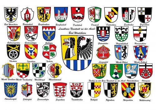 Arms in the Neustadt an der Aisch-Bad Windsheim District