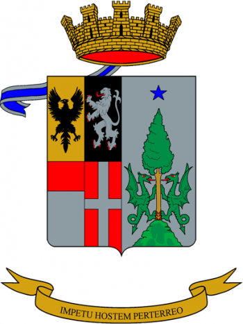Coat of arms (crest) of 8th Cavalry Regiment Lancieri di Montebello, Italian Army