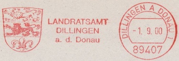 Wappen von Dillingen an der Donau (kreis)