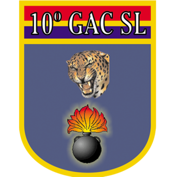 Coat of arms (crest) of the 10th Jungle Field Artillery Group, Brazilian Army