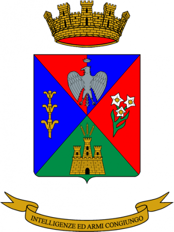 Coat of arms (crest) of the 11th Signal Regiment, Italian Army