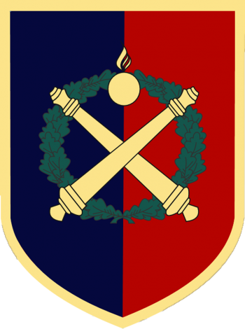 Coat of arms (crest) of the Artillery Battalion, Latvian Army