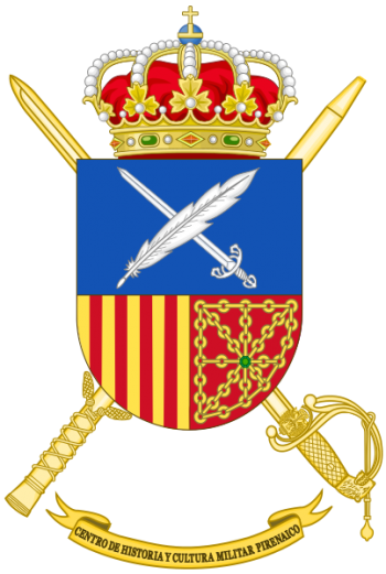 Coat of arms (crest) of the Military History and Culture Center Pyrenees, Spanish Army