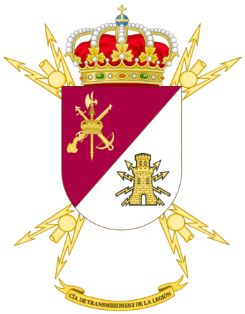 Coat of arms (crest) of the Signal Company No 2 of the Legion, Spanish Army