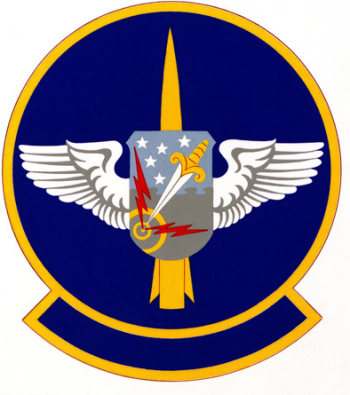 Coat of arms (crest) of the 490th Strategic Missile Squadron, US Air Force