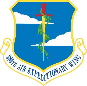 Coat of arms (crest) of the 380th Air Expeditionary Wing, US Air Force