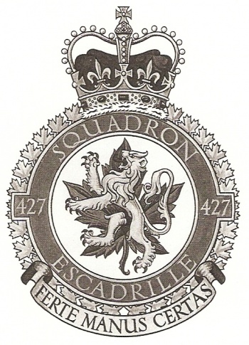 Coat of arms (crest) of the No 427 Squadron, Royal Canadian Air Force