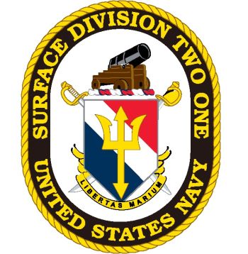 Coat of arms (crest) of the Surface Division Two-One, US Navy