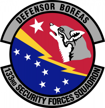 Coat of arms (crest) of the 133rd Security Forces Squadron, Minnesota Air National Guard