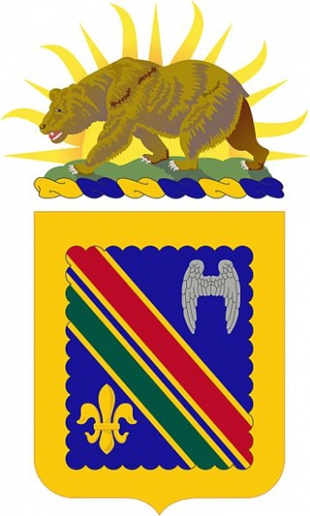 Coat of arms (crest) of the 160th Infantry Regiment, California Army National Guard