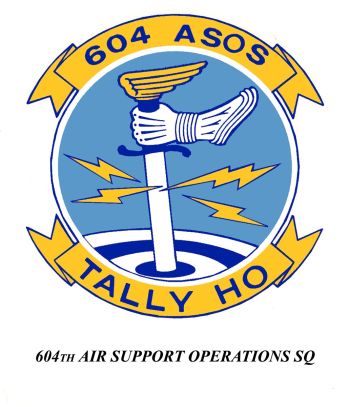 Coat of arms (crest) of the 604th Air Support Operations Squadron, US Air Force
