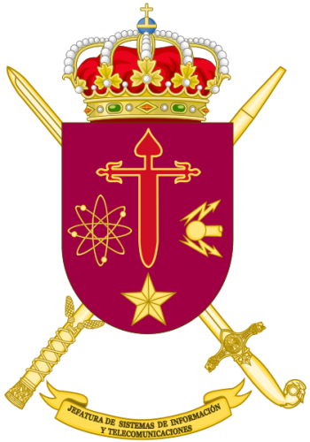 Coat of arms (crest) of the Communications and Information Systems Command, Spanish Army