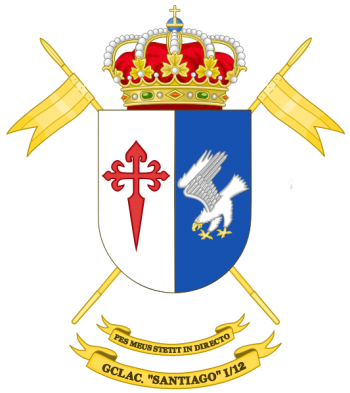 Coat of arms (crest) of the Light Armoured Cavalry Group Santiago I-12, Spanish Army
