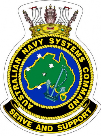 Coat of arms (crest) of the Australian Navy Systems Command, Royal Australian Navy