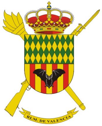 Coat of arms (crest) of the Valencia Military Logistics Residency, Spanish Army