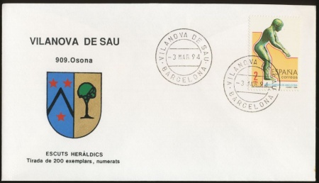 Escudo de Vilanova de Sau/Arms (crest) of Vilanova de Sau