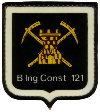 Coat of arms (crest) of the Construction Engineer Battalion 121, Argentine Army